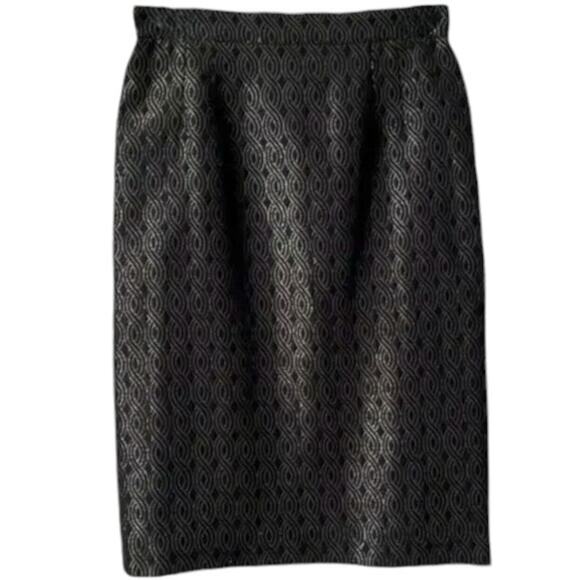 FENDI Black Knee-Length Skirt, M/US6/IT42 - Picture 1 of 6